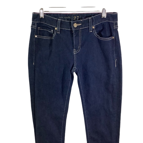 Kate Spade Broome Street Skinny Jeans Dark Wash - Picture 2 of 9